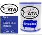 Preview: Audi, Estoril Blue Metallic, LX5P / K0: 1L Lackdose, von ATW Autoteile West.